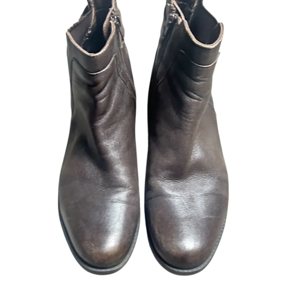 Earth Alana Santry Women's Leather Ankle Boots In Brown Size 10M